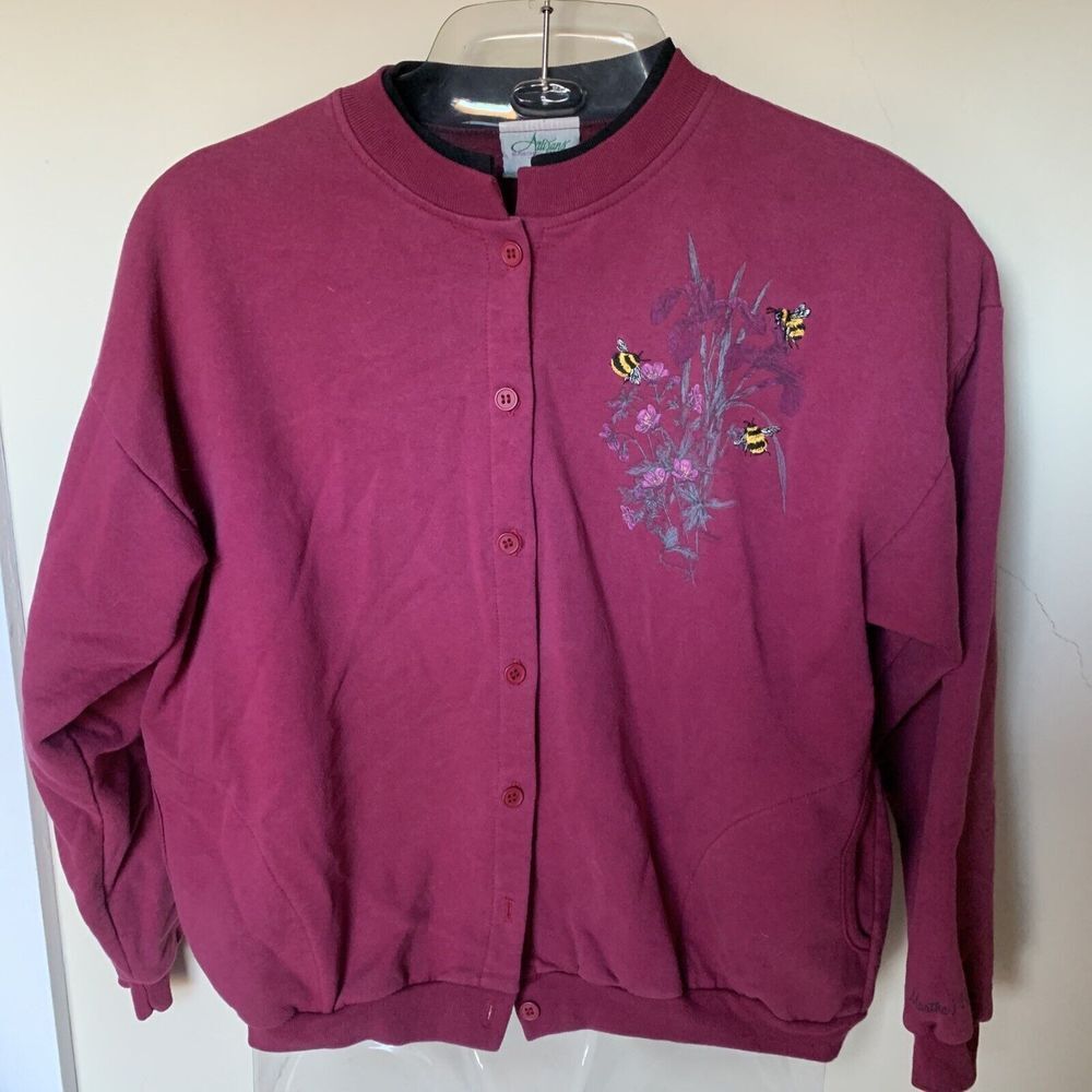 Sunschein Designs Long Sleeve Floral Bee Cardigan